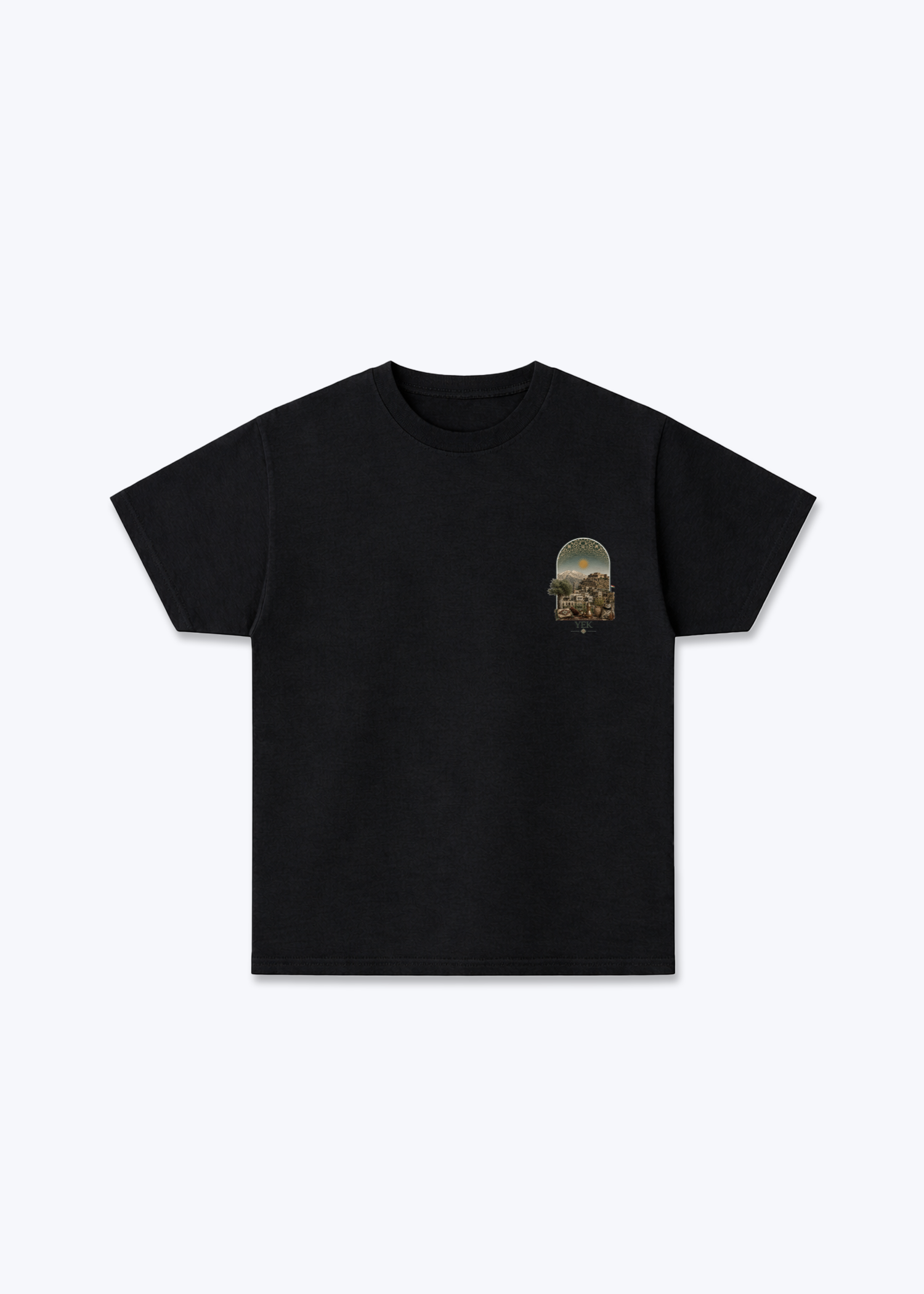YEK Roj T-Shirt - Black Front (Designed)