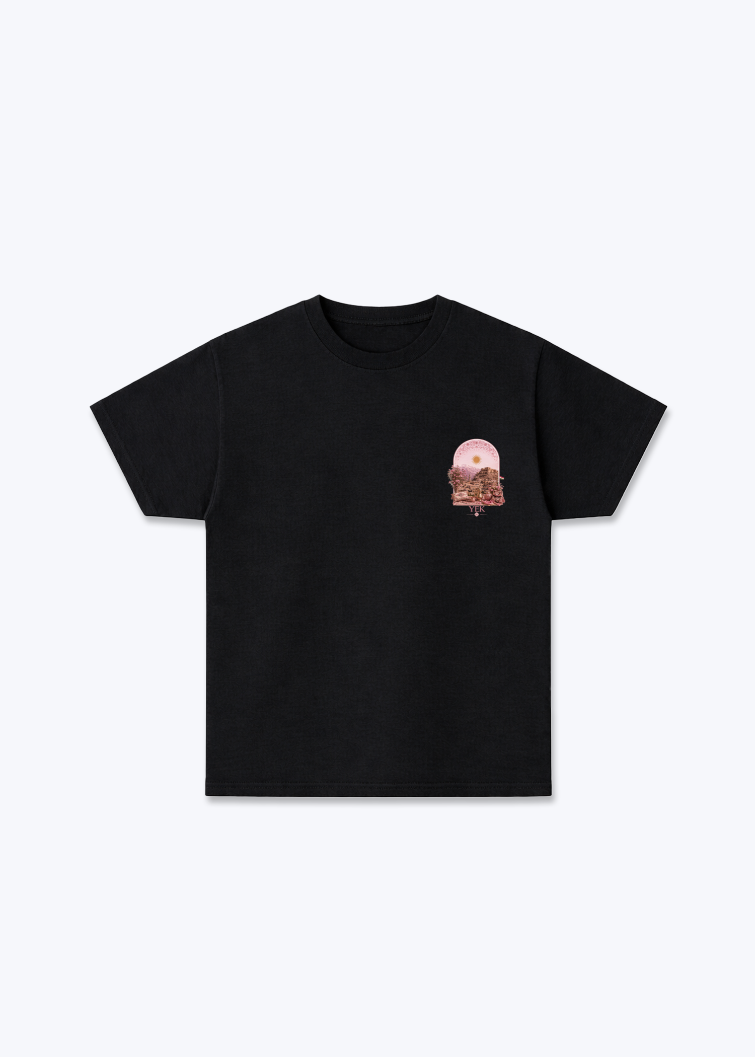 YEK Roje T-Shirt - Black Front (Designed)