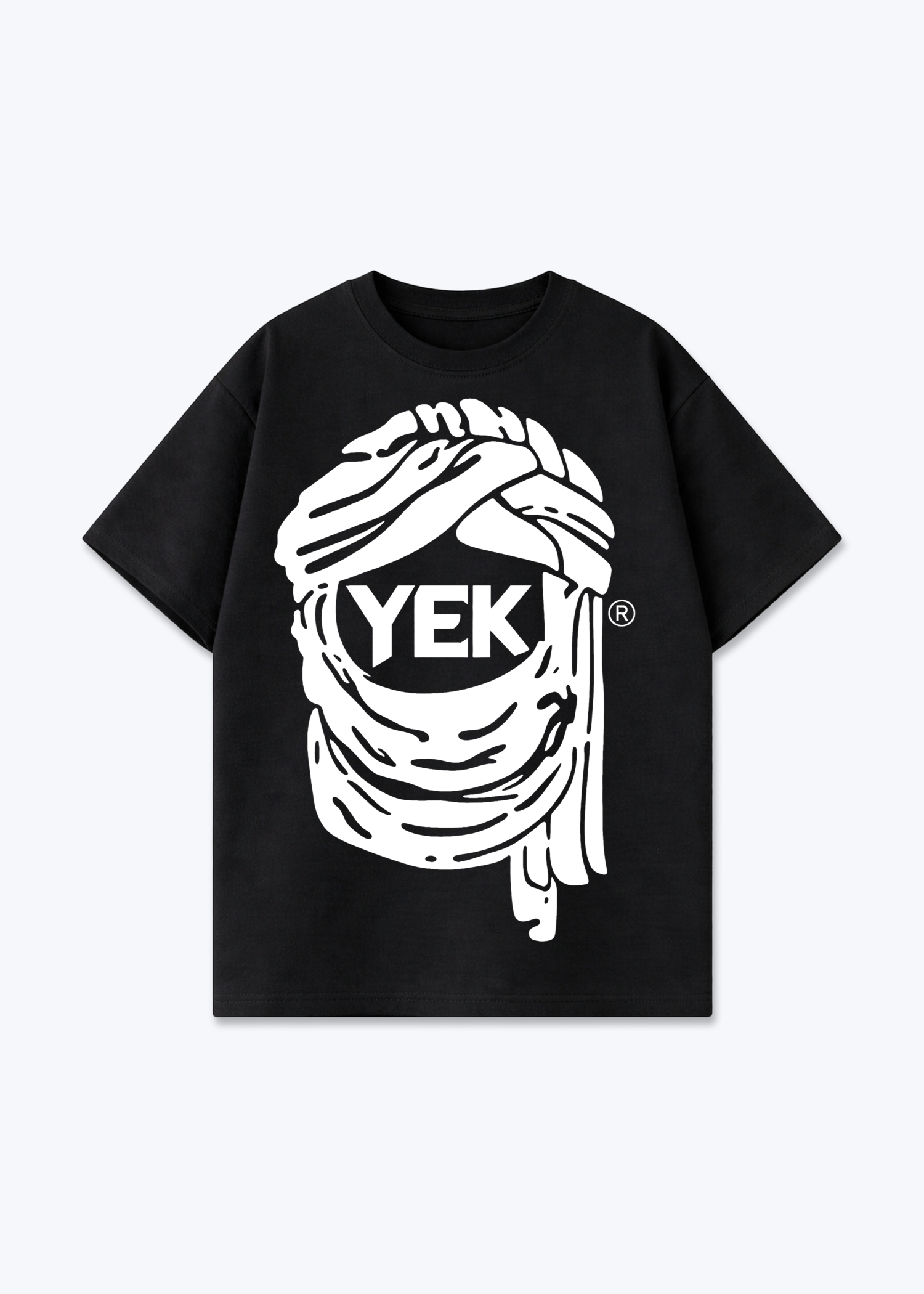 YEK Oversized T-Shirt - Black Front (Designed)
